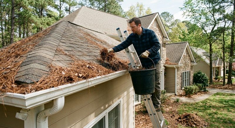 Gutter Pine Needle Removal in Boulder, CO