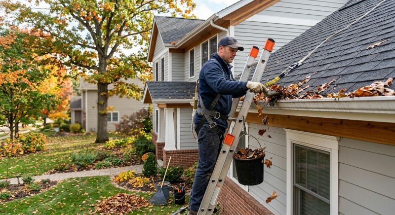 Rain Gutter Clearing in Rochester, NY