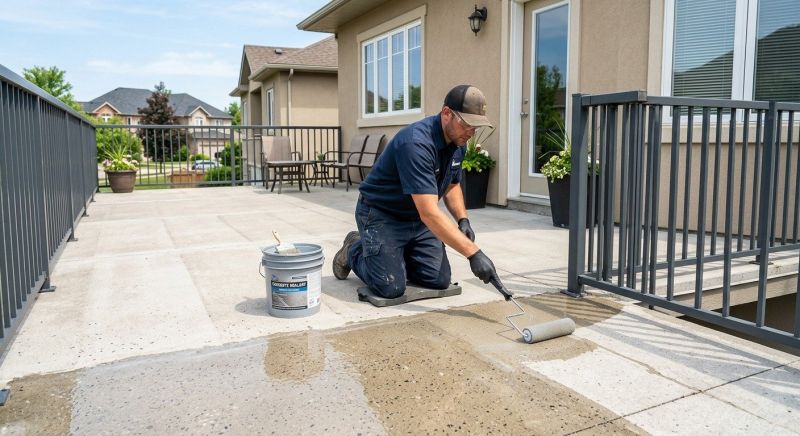 Stamped Concrete Sealing in Puyallup, WA