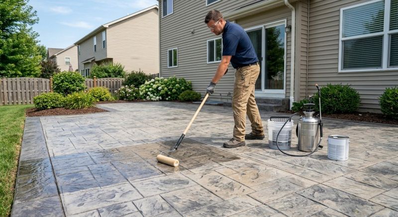 Stamped Concrete Sealing in Gig Harbor, WA